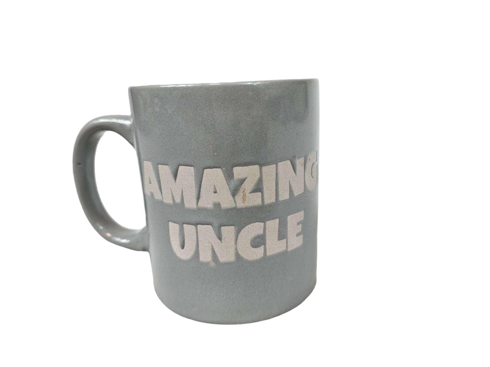 Unbranded Gray Amazing Uncle Coffee Mug Tea Cup Glazed Ceramic P61