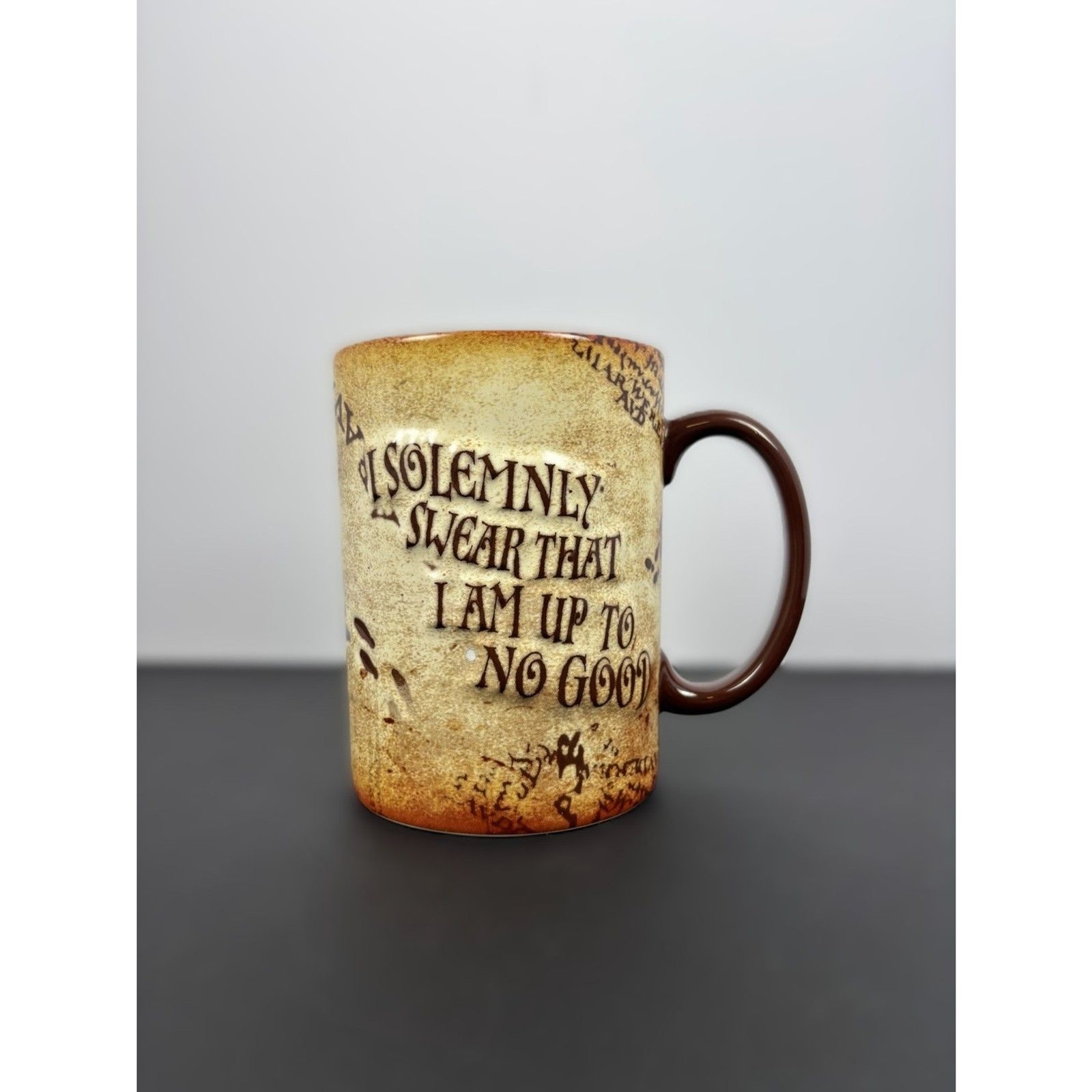 Universal Studios Harry Potter Marauders Map Coffee Mug Hogwarts Castle 16oz EUC