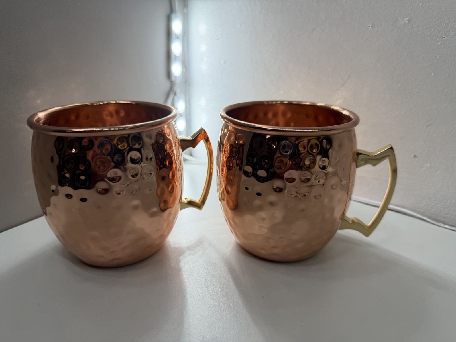 Hammered Moscow Mule Mug Drinking Copper Cup- set of 2