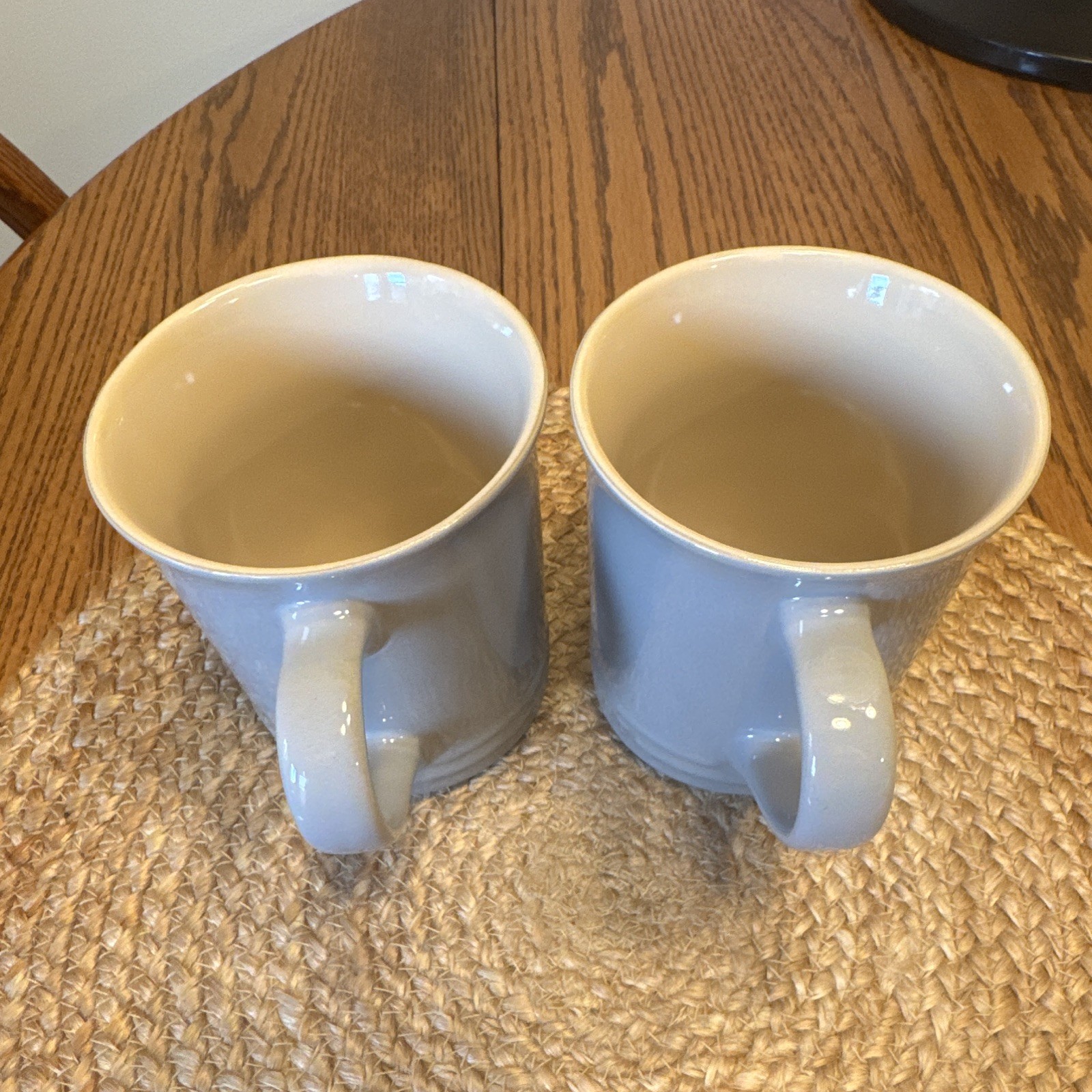 Le Creuset Gray Ceramic Coffee Mug Set for 2, Dishwasher & Microwave Safe