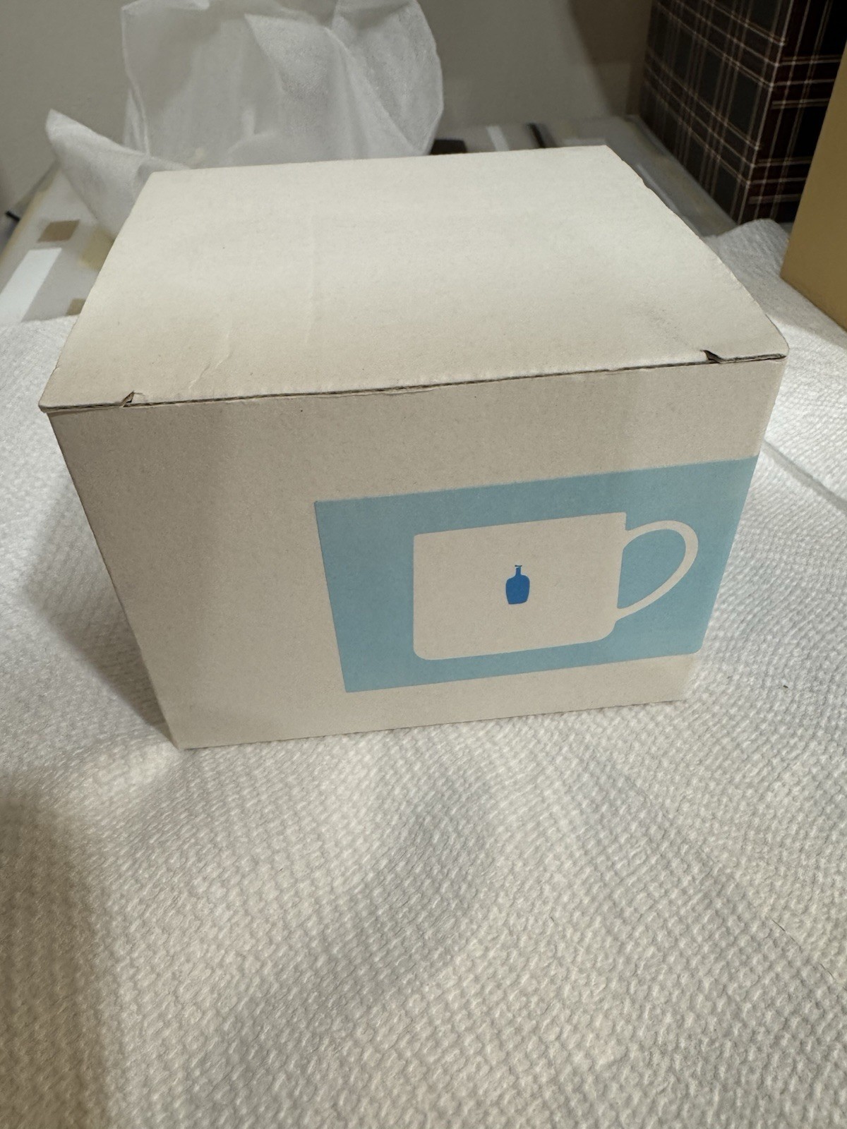 Blue Bottle Coffee White/Blue Logo Ceramic Coffee Mug