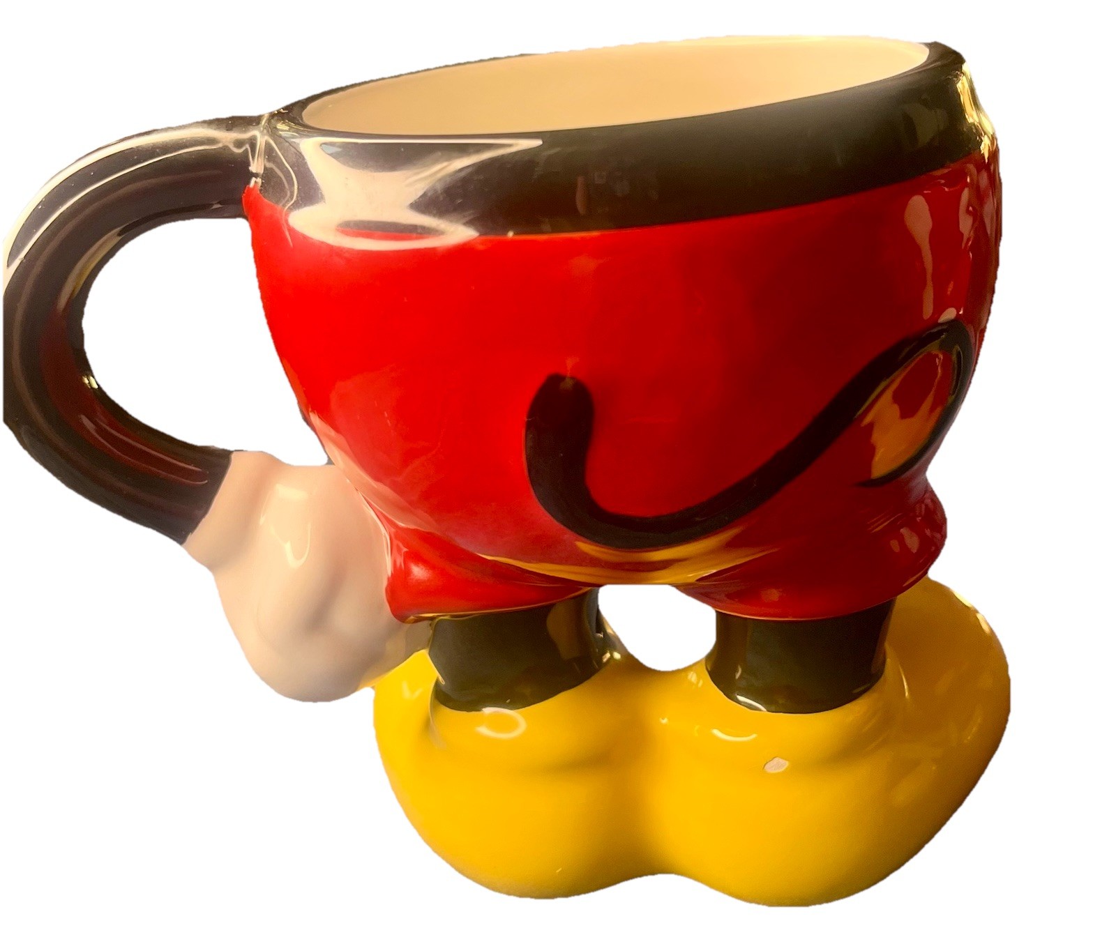 Mickey & Minnie Coffee Mugs-2 Couple Wedding Love Authentic Disney 3D EUC Cute
