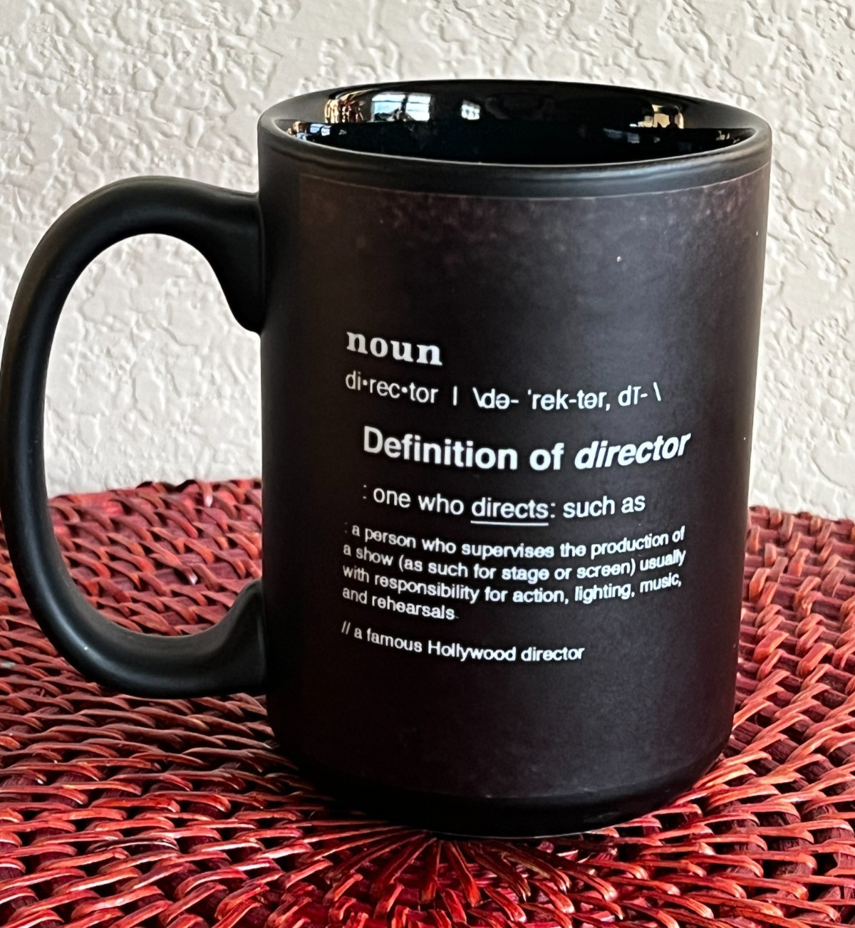 Warner Bros Studio Tour Hollywood WB Shield Director Matte finish Coffee Mug
