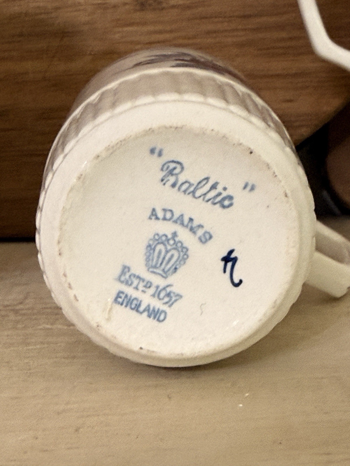 Adams BALTIC BLUE Old Marks Irish Coffee Cups Set Of 4
