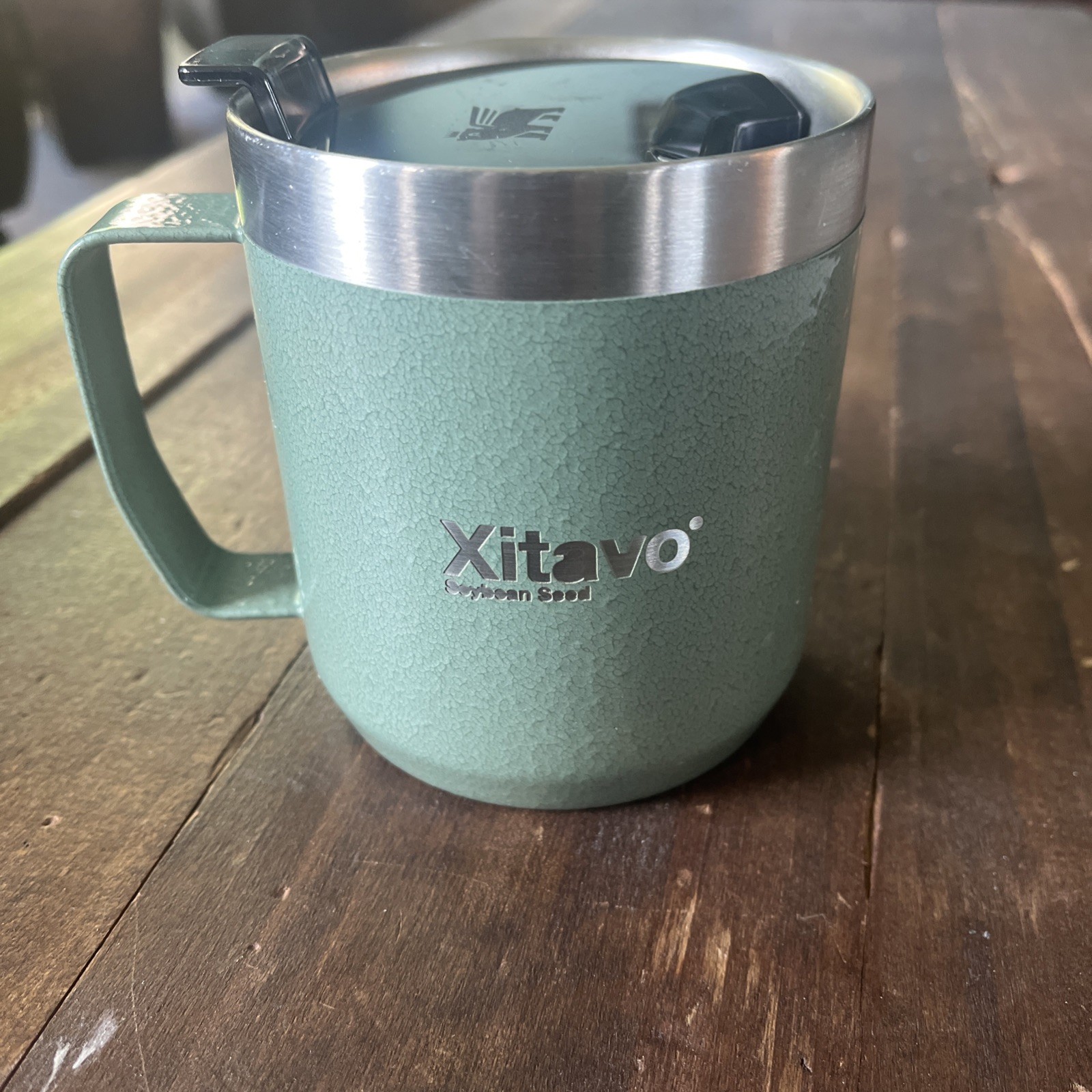STANLEY Stay Hot Camp Coffee 12 oz green Mug *please read description*