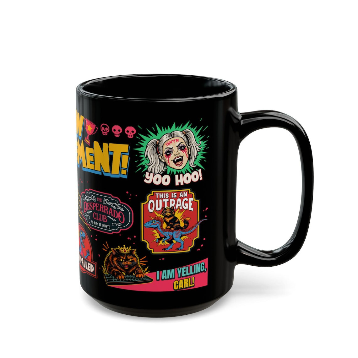 Dungeon Crawler Coffee Mug New Achievement Gamer Book Fan Cup