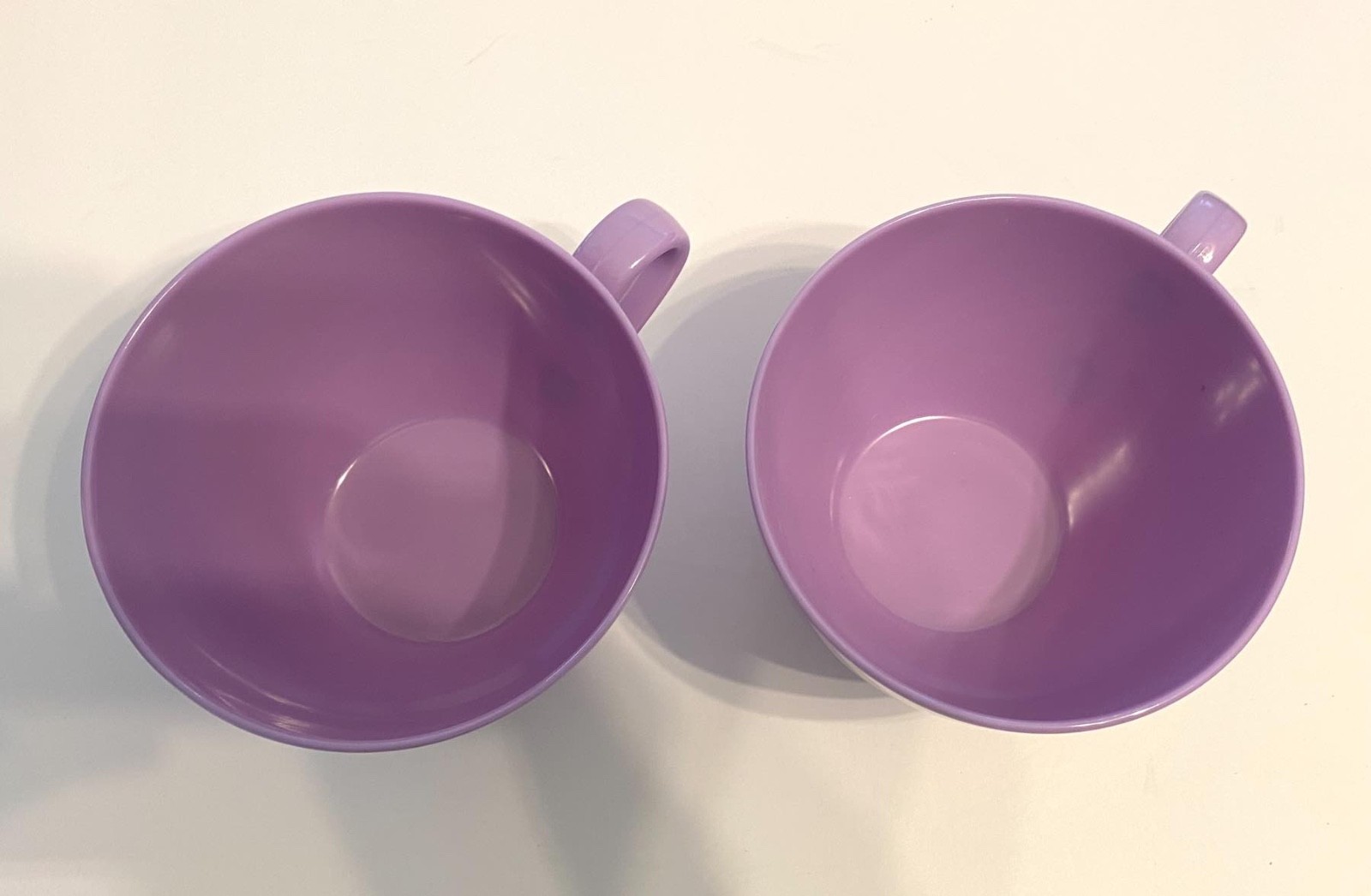 Huge 20oz BODUM Jorgensen Switzerland Design Purple Melamine Cereal Cup Mug Set