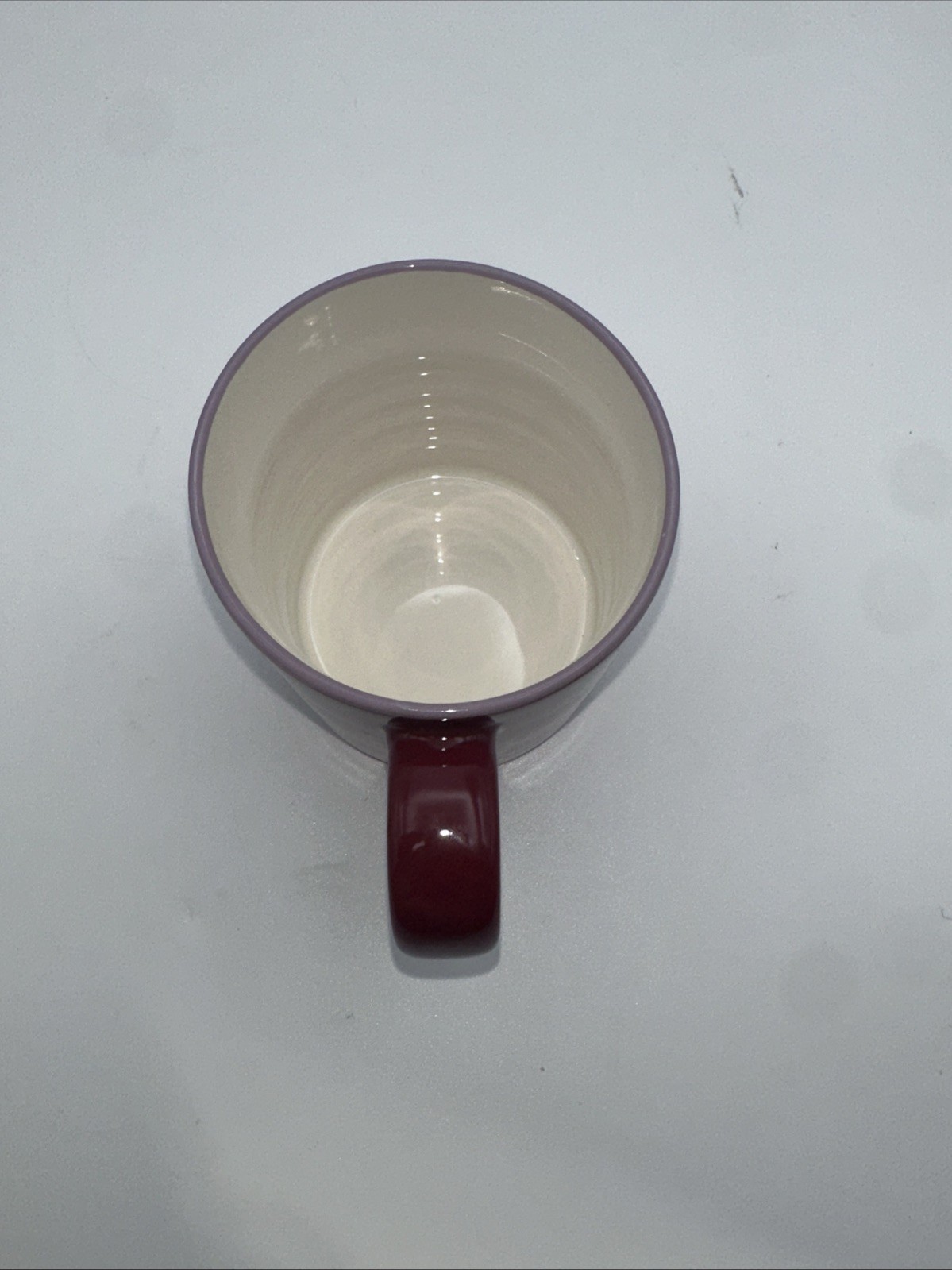 Opal House Monogram Letter B Mug Burgendy Mug Dishwasher Safe