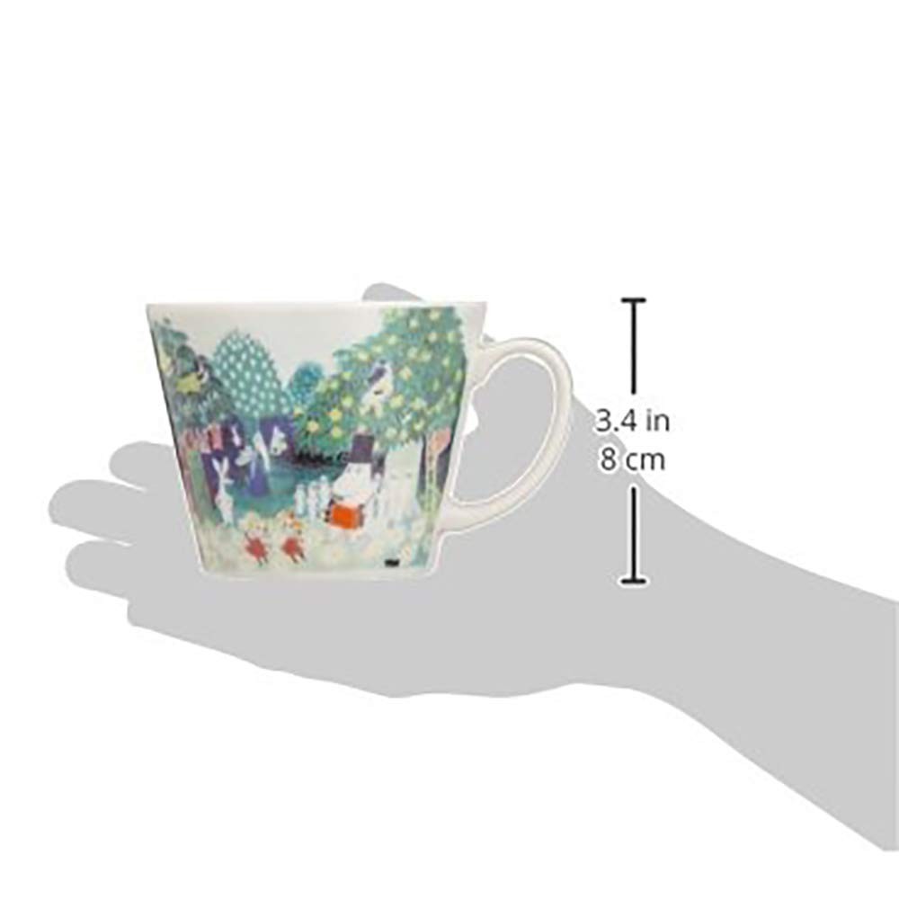 Moomin Valley Water Color Soup Mug Cup Yamaka Japan
