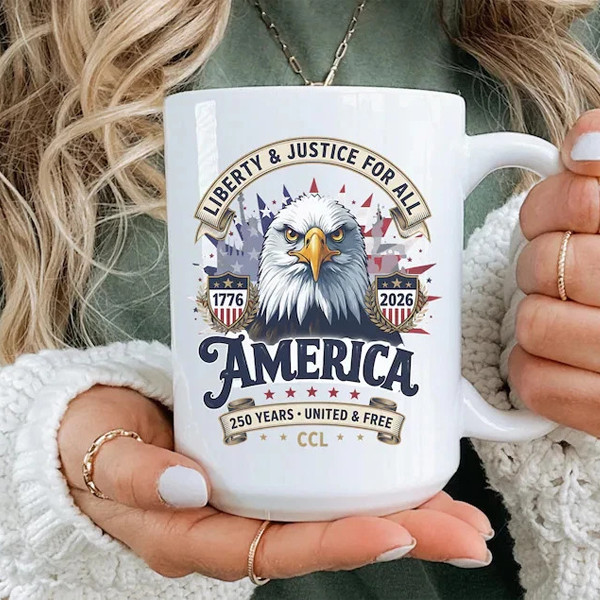 USA 250th Anniversary Mug Patriotic Eagle Coffee Mug FREESHIPS_HOT SALE