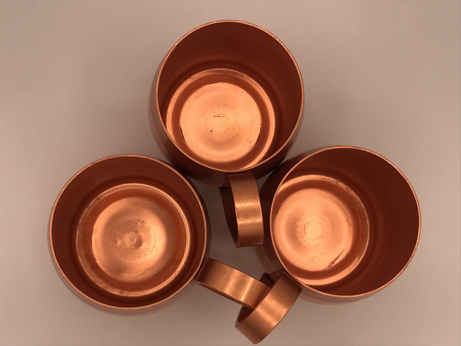 VTG Copper Moscow Mule Barrel Mugs With Handle Set Of 3 West Bend?