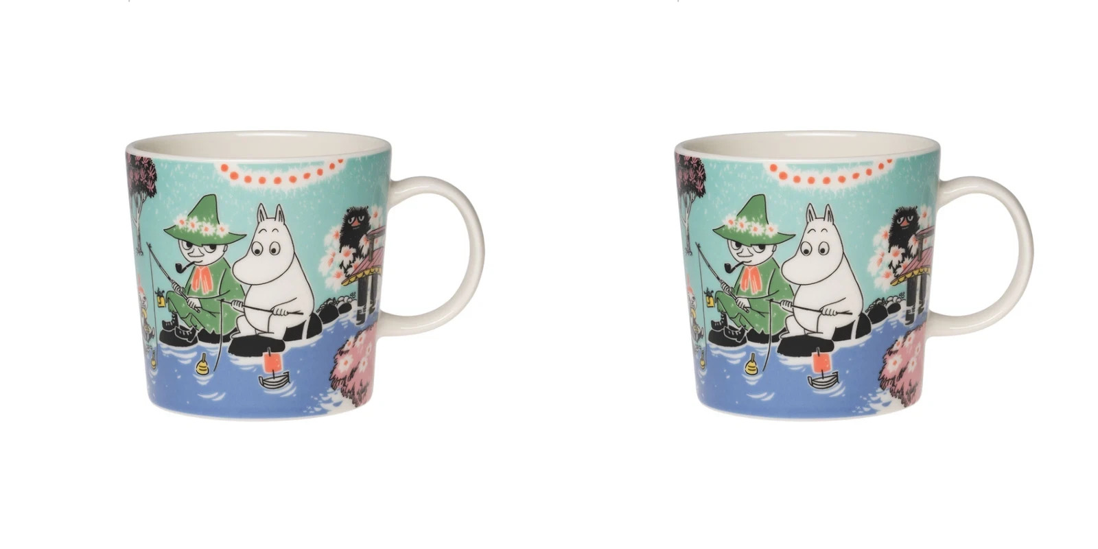 Set of 2 Arabia Moomin Mug 0.3L Simple Joy Japan Limited Edition
