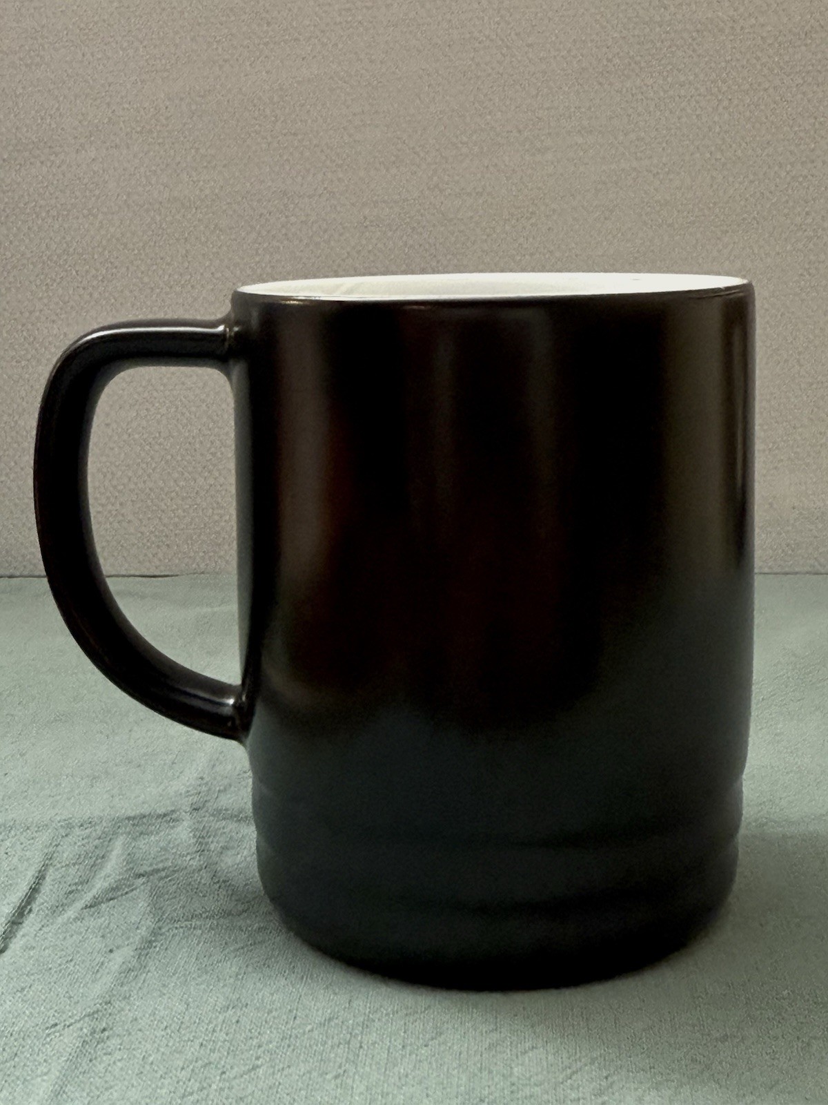 Porsche Black Matte Mug Kahla Germany Stuttgart Zuffenhausen 14oz NWOT