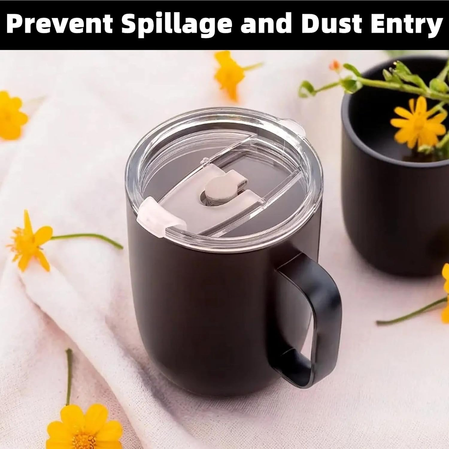 2Pcs Coffee Mug Lid Replacement for 14Oz Ember Temperature Control Smart Mug 2,