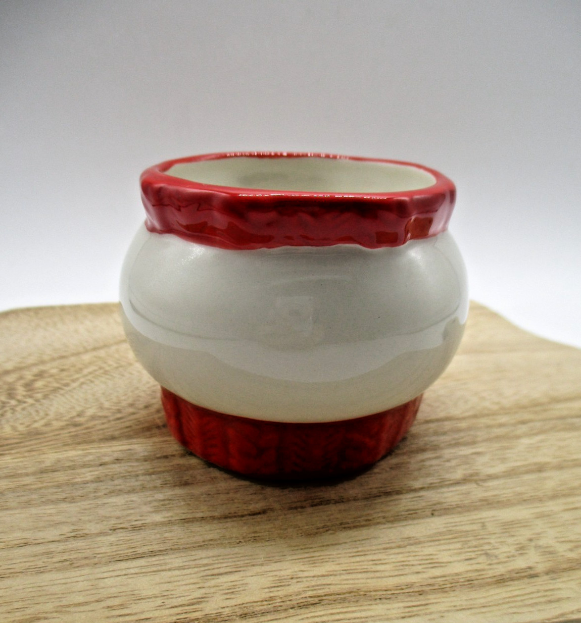 Ceramic Christmas santa round dessert cup Halloween cotta Diameter 60mm H55mm