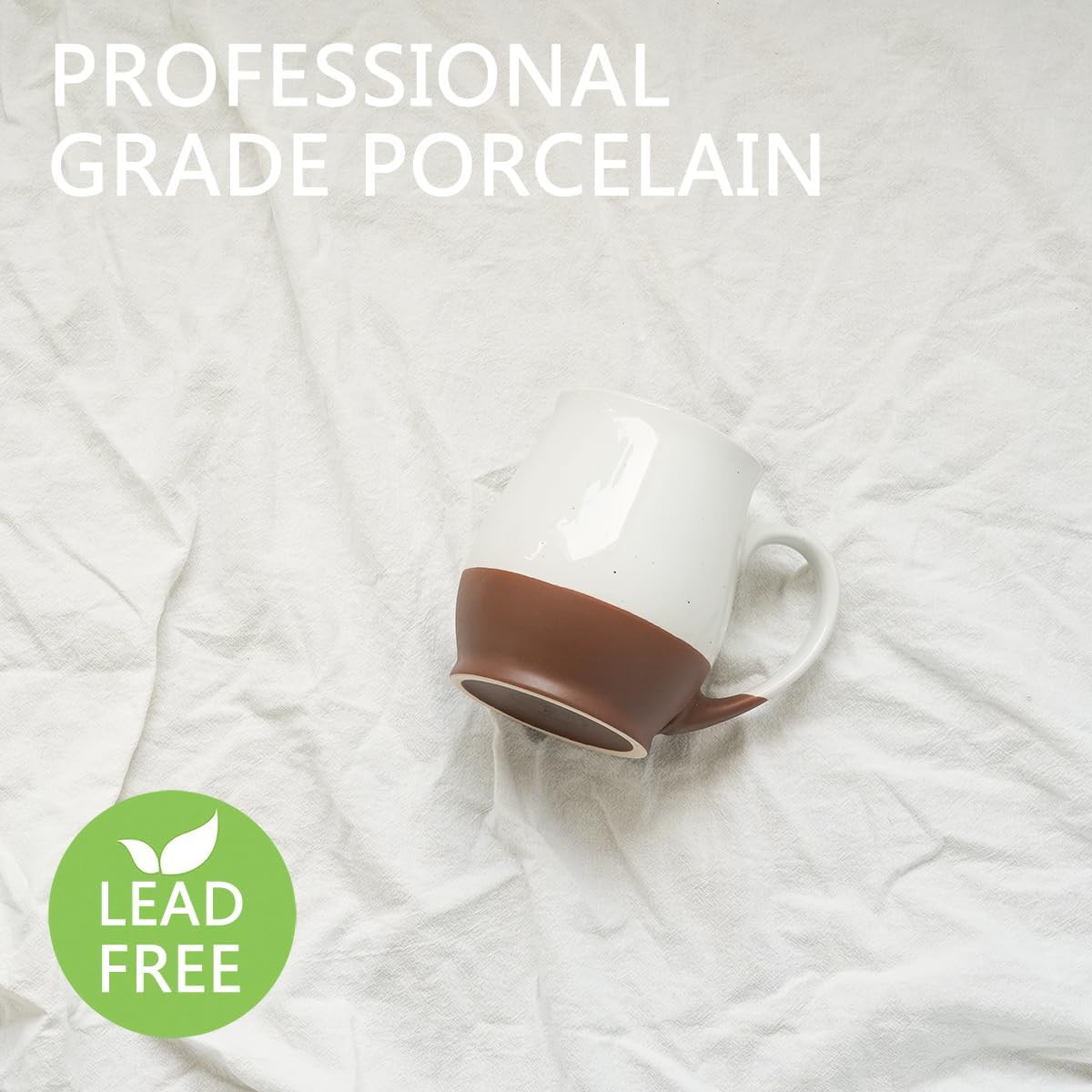 Extra Large Ceramic Coffee Mug, 24 Oz, Dishwasher and Microwave Safe, Big Oversi
