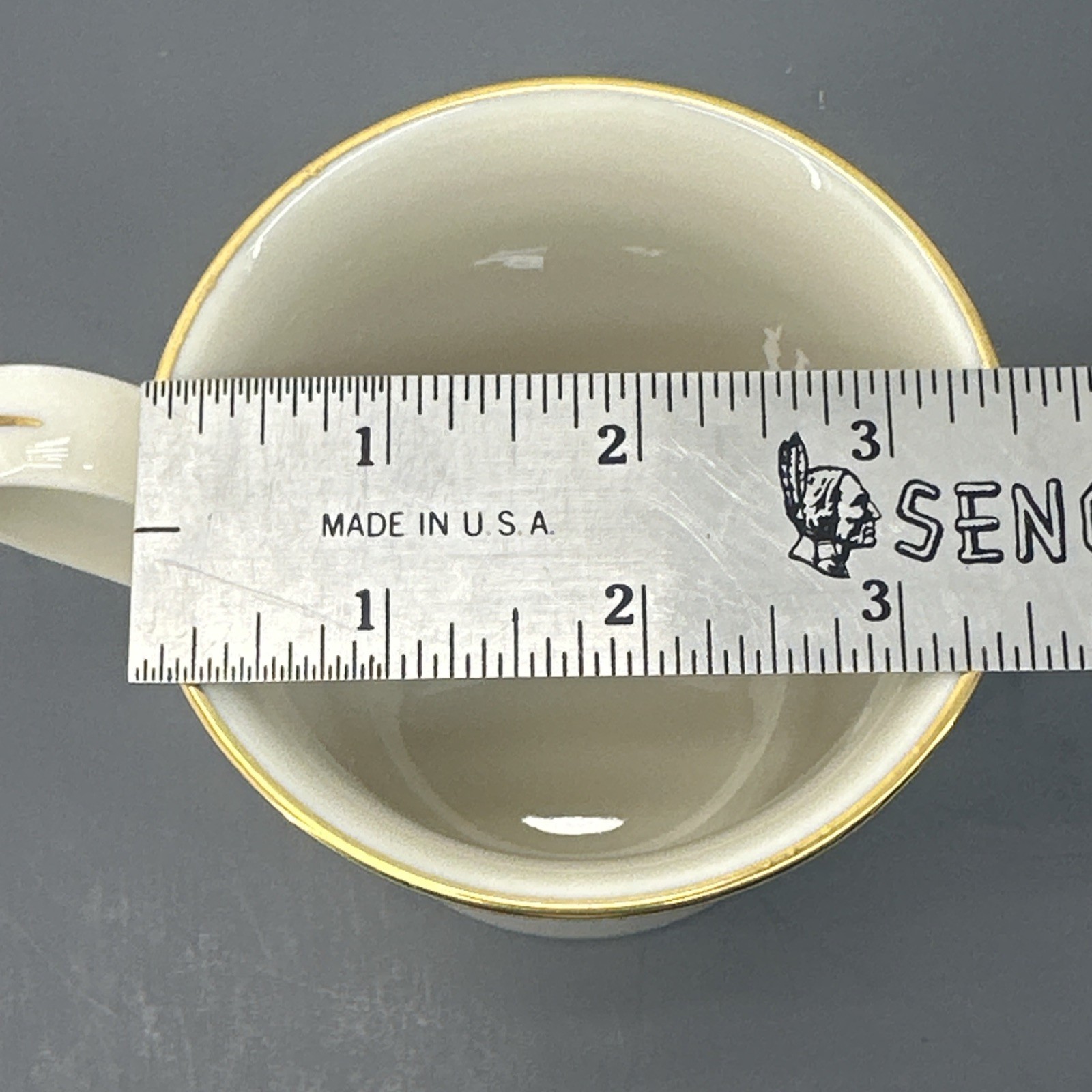Lenox Presidential Hancock Ivory Black & Gold Band Coffee Tea Cups Mugs