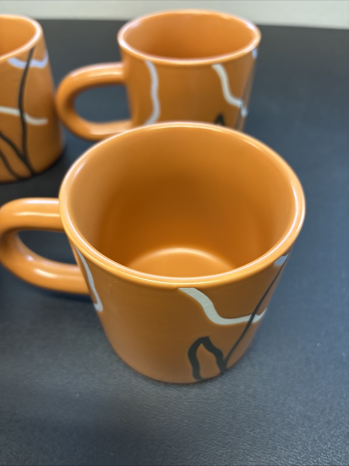 set of 4 Black History Month orange coffee mug