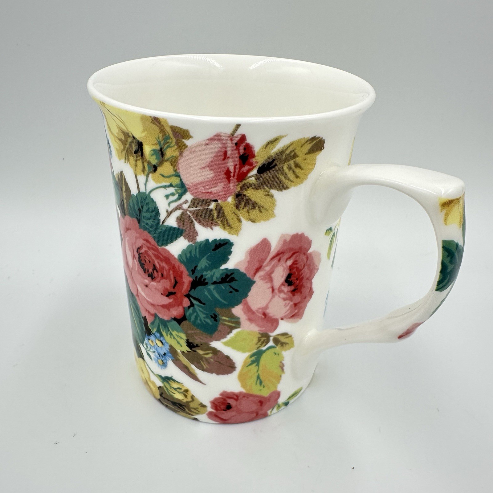 Flower Coffee Cup Mug Stechcol Gracie Bone China 10 oz Garden Colorful Floral