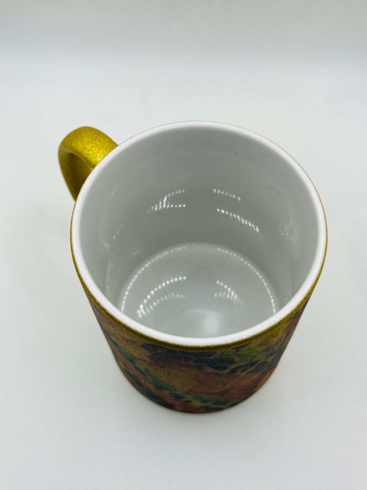 HOGG Gold Glitter Mug ~ Fall Leaves & Leopard Print Sublimation Design 11 oz
