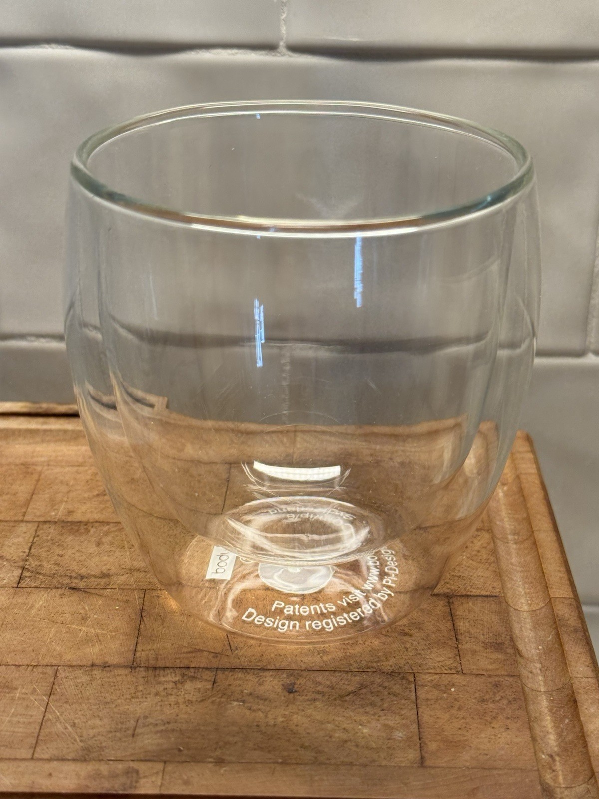 Bodum Pavina 8oz Double Wall Glass Borosilicate Insulated Coffee Mug