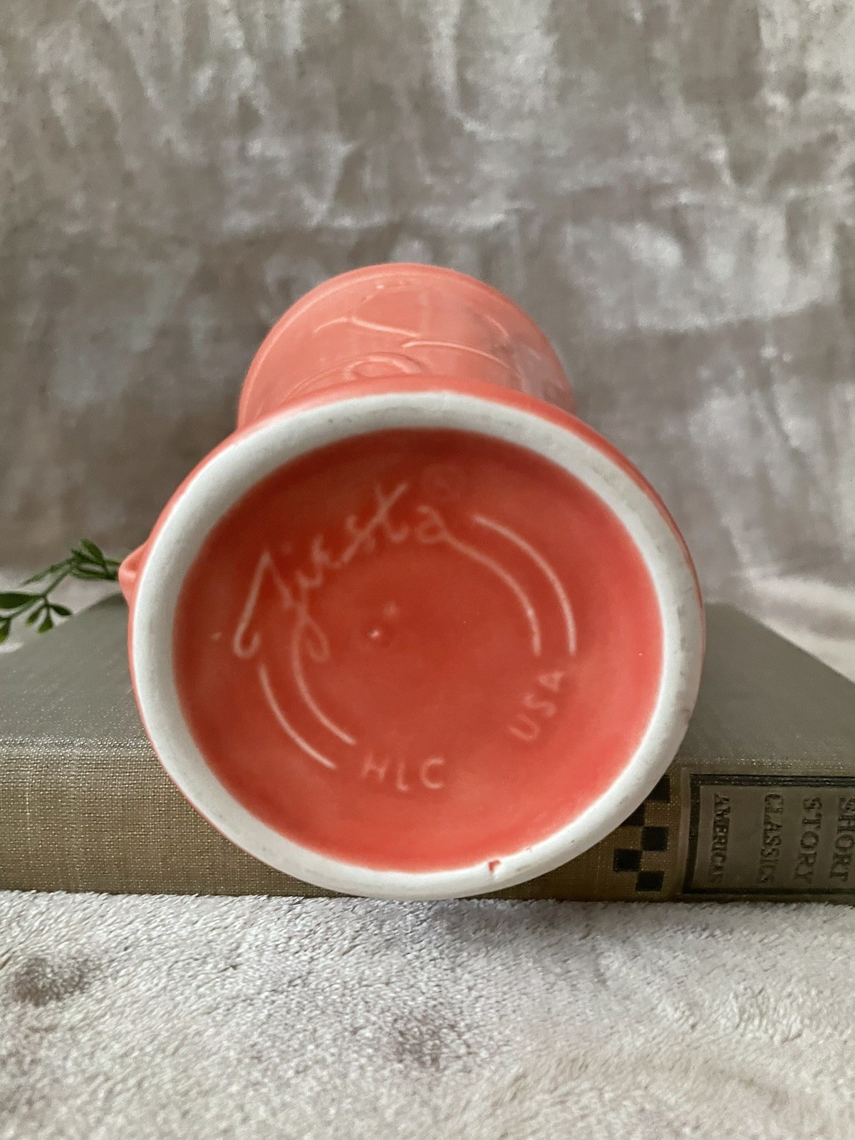 Homer Laughlin Fiesta Fiestaware Persimmon 6″ Latte Pedestal Mug