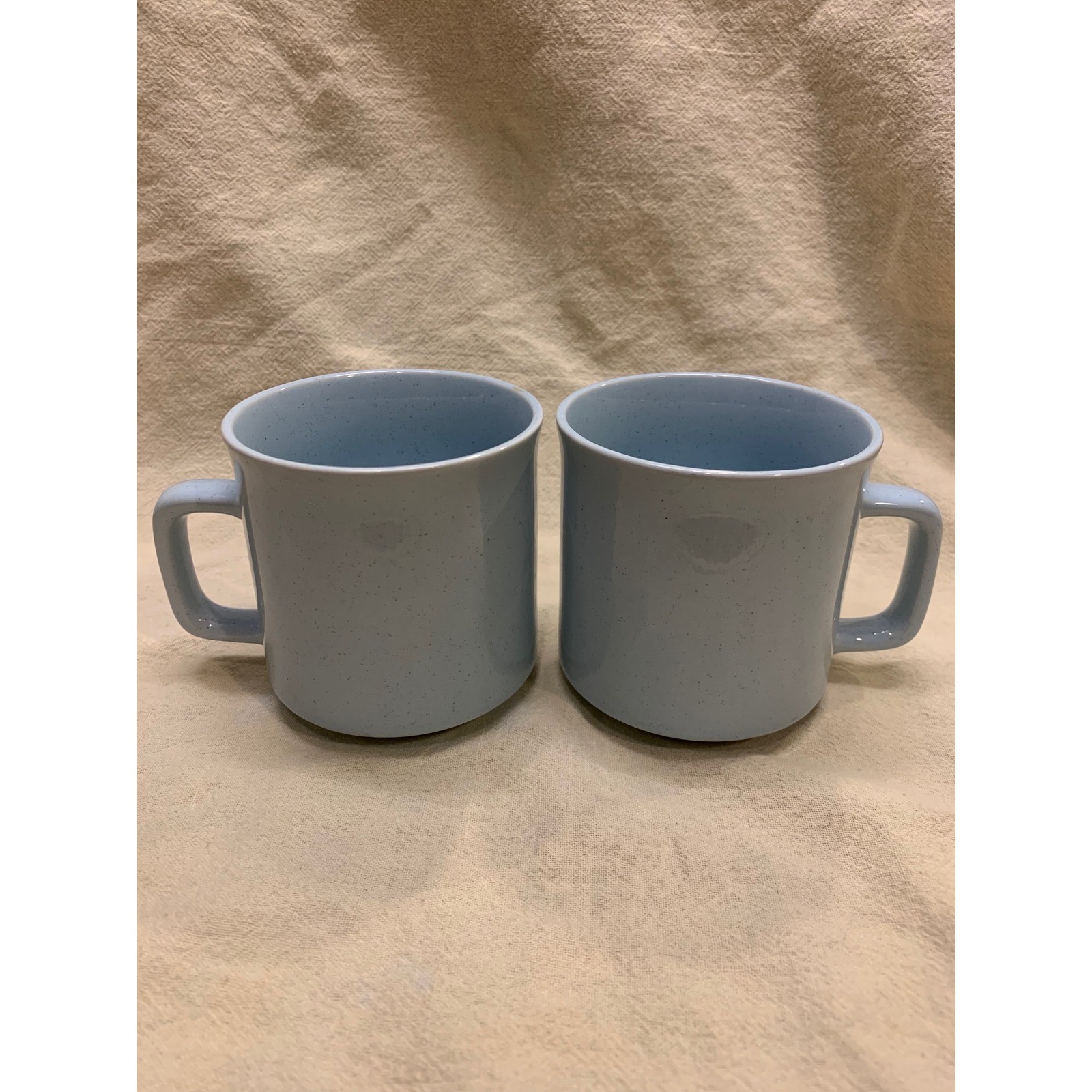 Unbranded Stoneware Mugs Unisex OS Blue Excellent Speckled Japan Set of 2