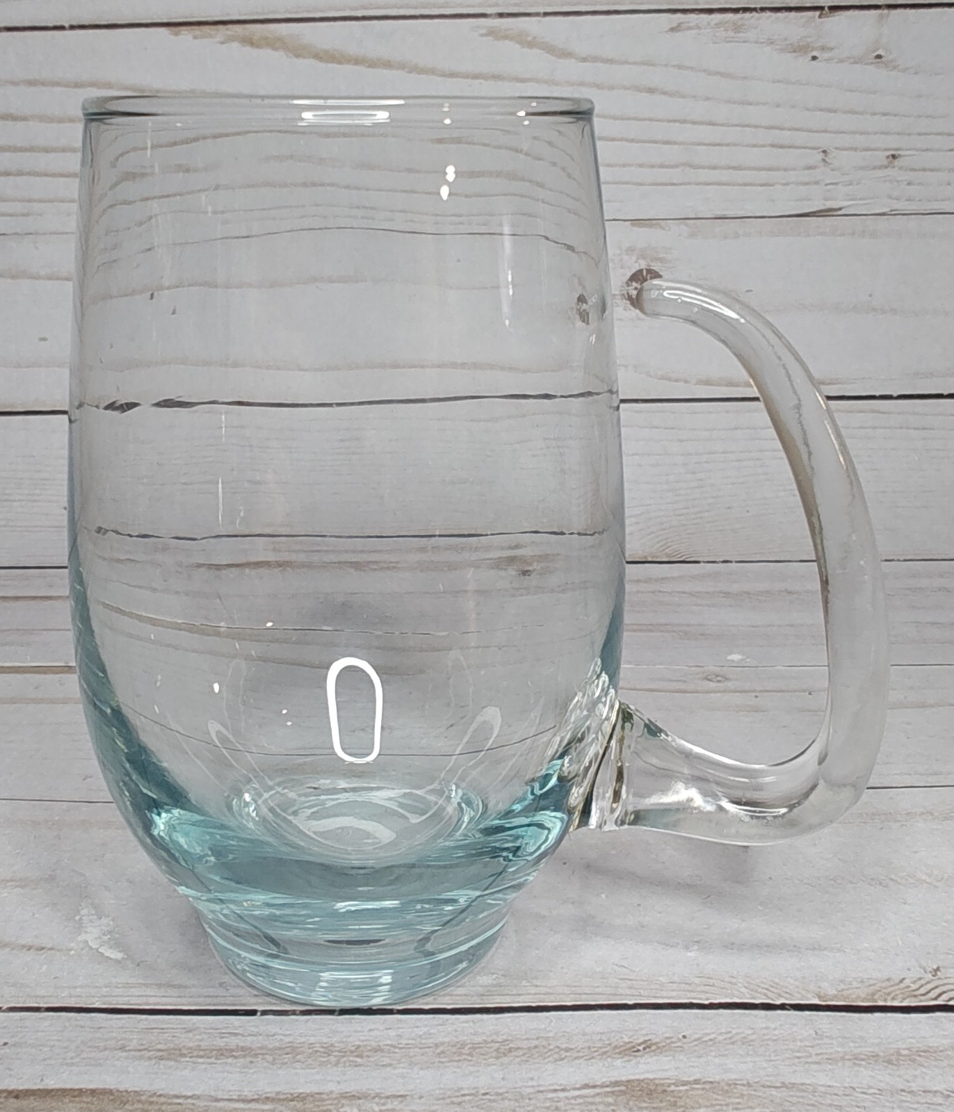 Vintage Set Of 3 Libbey Tempo Glass Multicolored Beer Tankards Open Handle Mugs