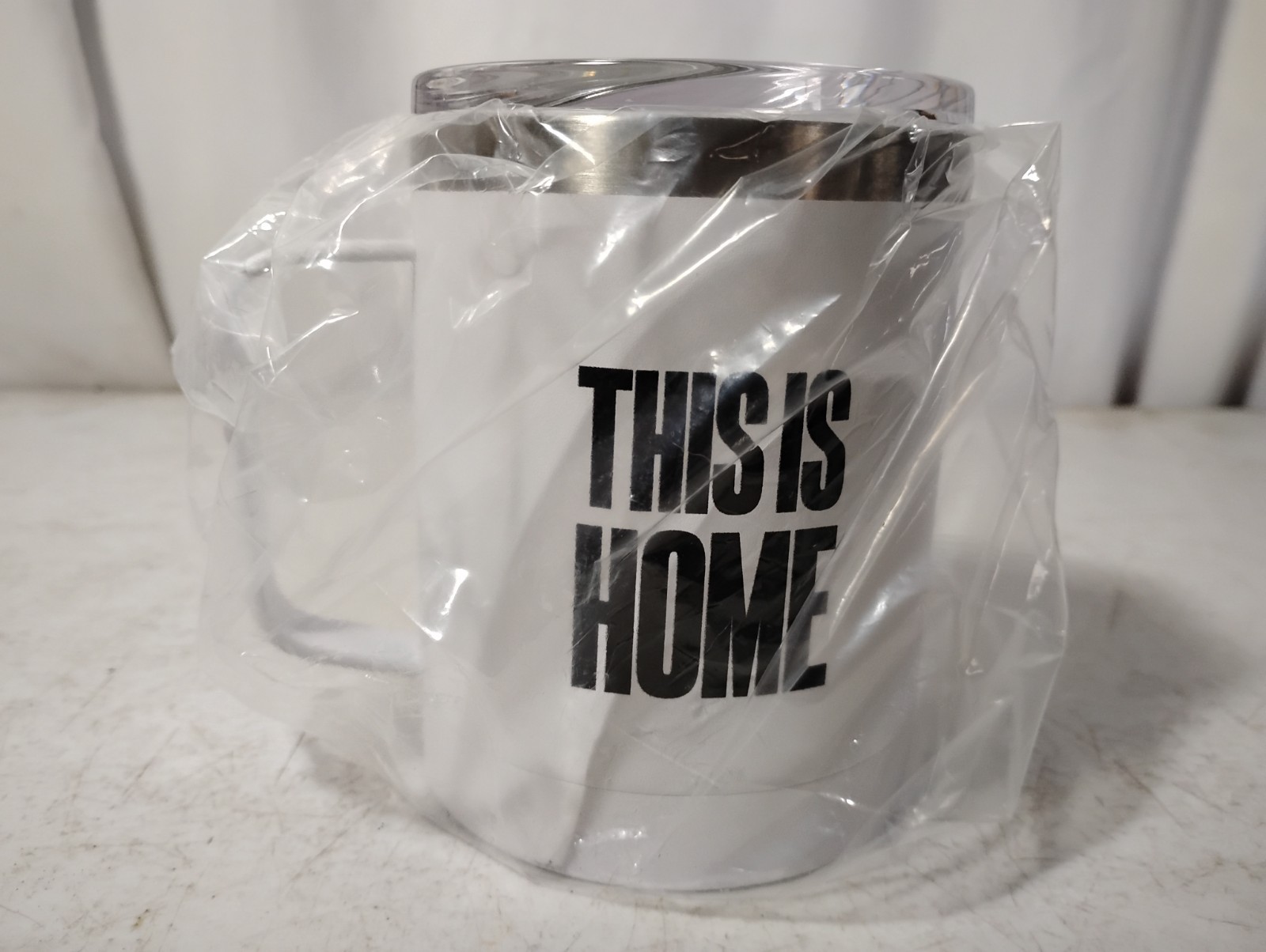 This Is Home Insulated Stainless Steel Thermal Camper Travel Mug 12 oz With Lid