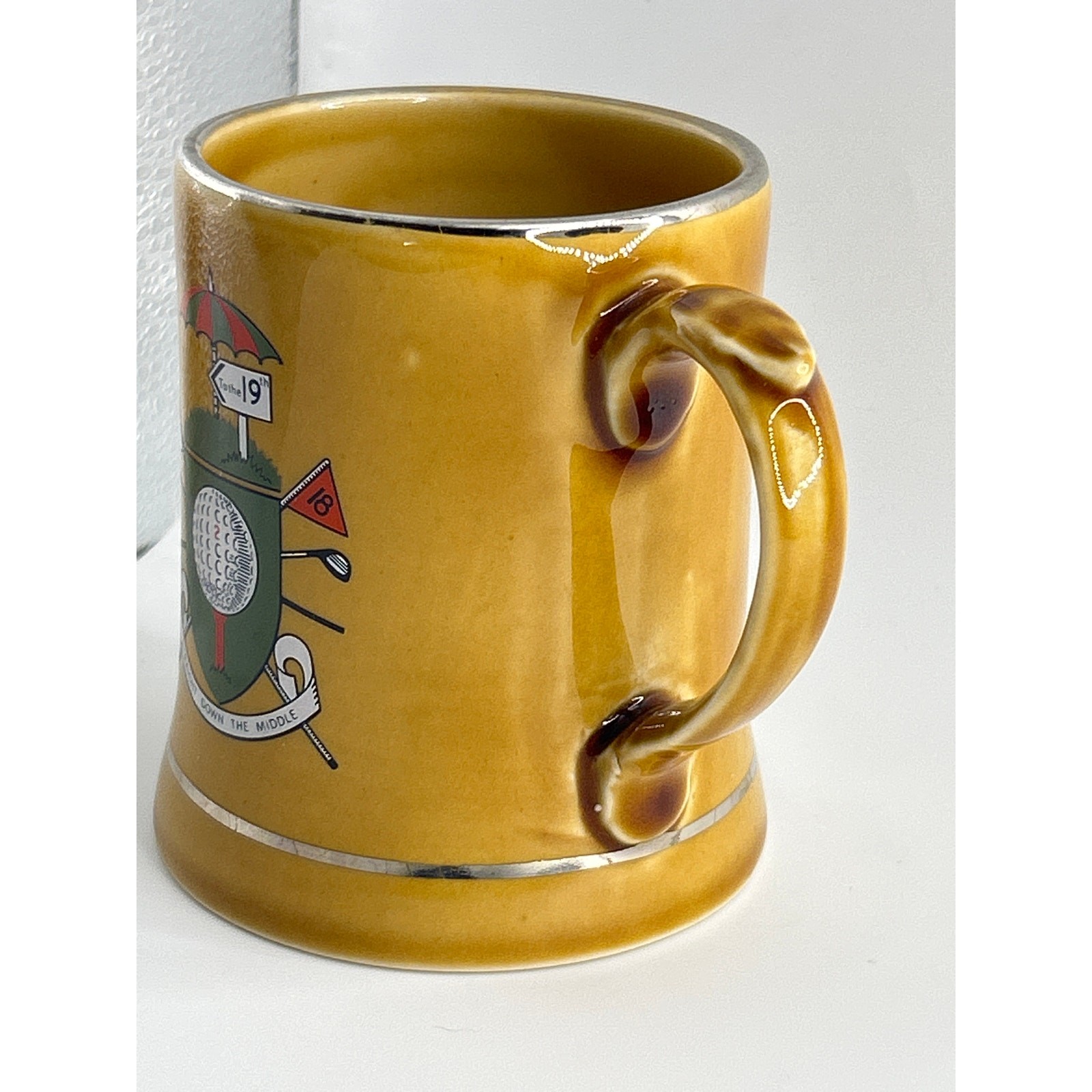 Vintage Wade England Golf Motif Mug Stein Collectible Made in England