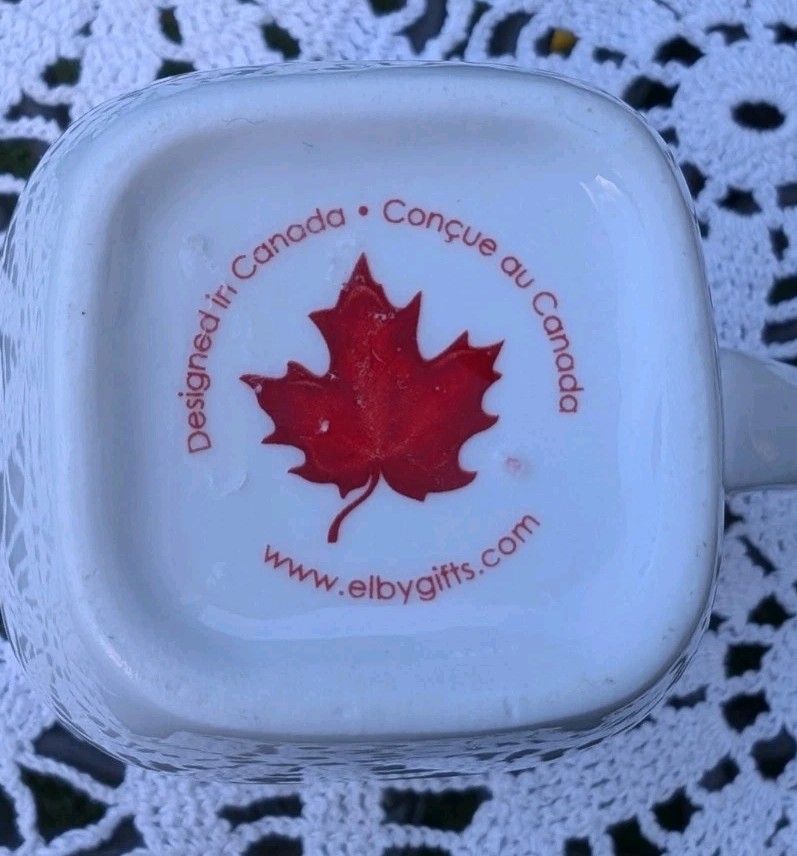 Red Moose Coffee Tea Mug Canada Souvenir Cup 8 fl.oz Cute White Kitchen Decor