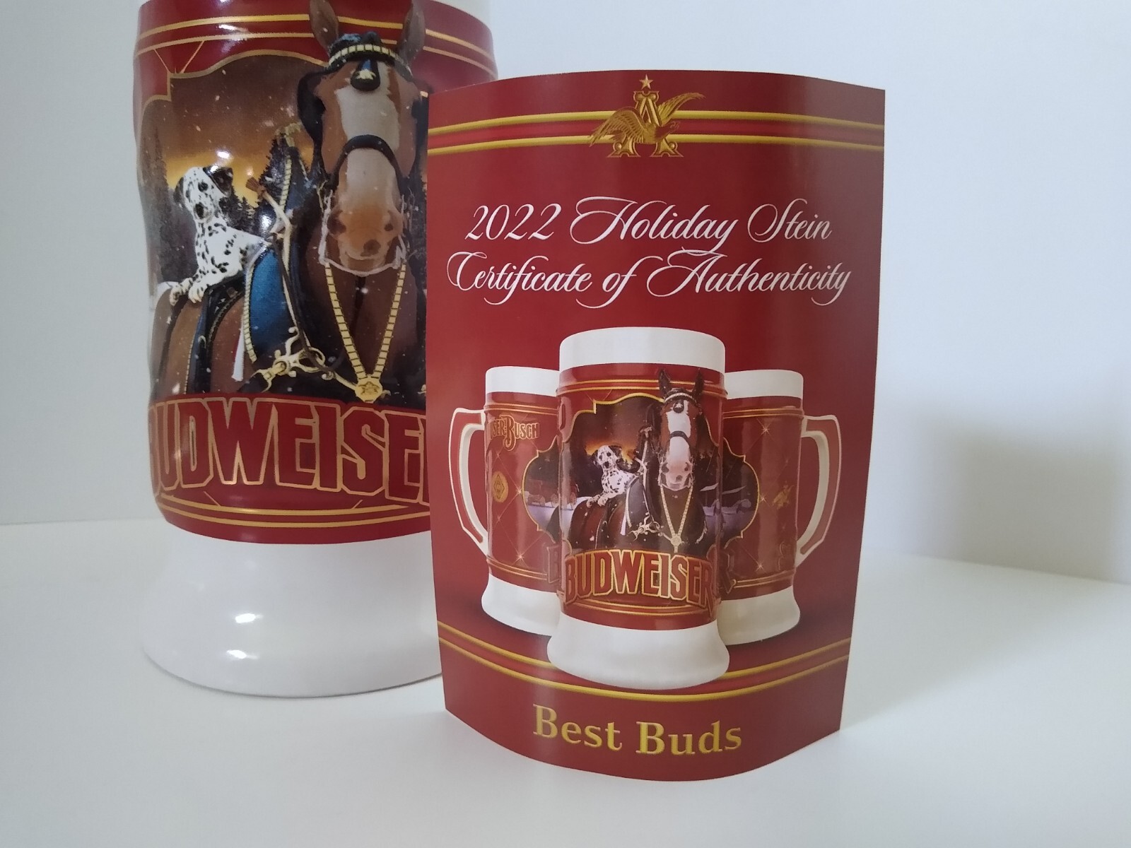 Budwesier Famous Friends 43rd Anniversary Edition Stein 2022 Great Shape!