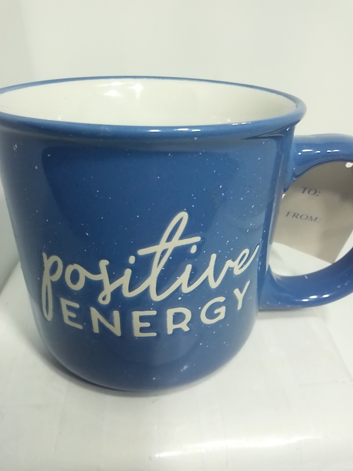 POSITIVE ENERGY COFFEE MUG. POSITIVE ENERGY MUG. Art Deco Mug. B261