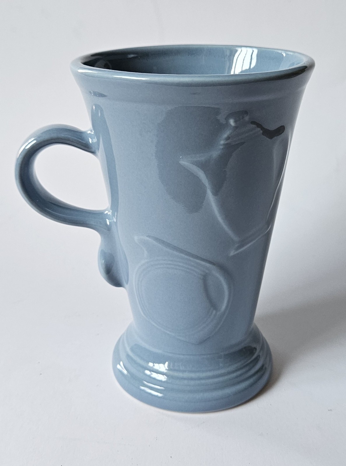 Fiesta 18oz Pedestal Latte Mug Periwinkle Blue Fiestaware