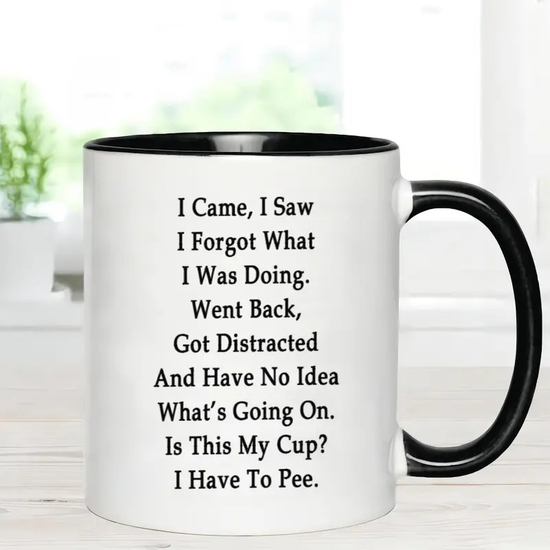 11 oz, Funny mug, Interesting copy ceramic mug, summer and winter drinking cup