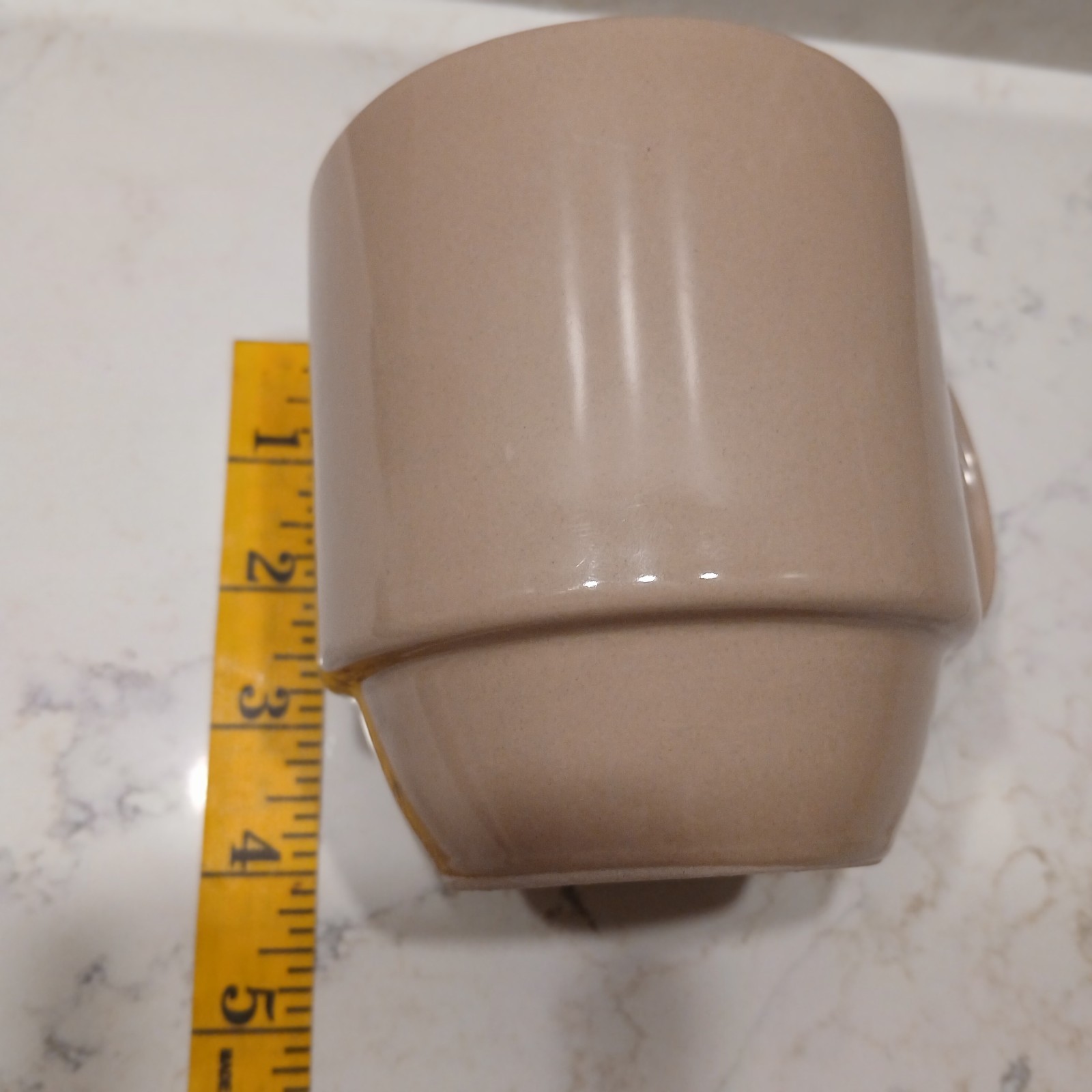 Mainstays Stackables Beige Tan Mug 16 oz Stoneware Coffee Cup Stackable