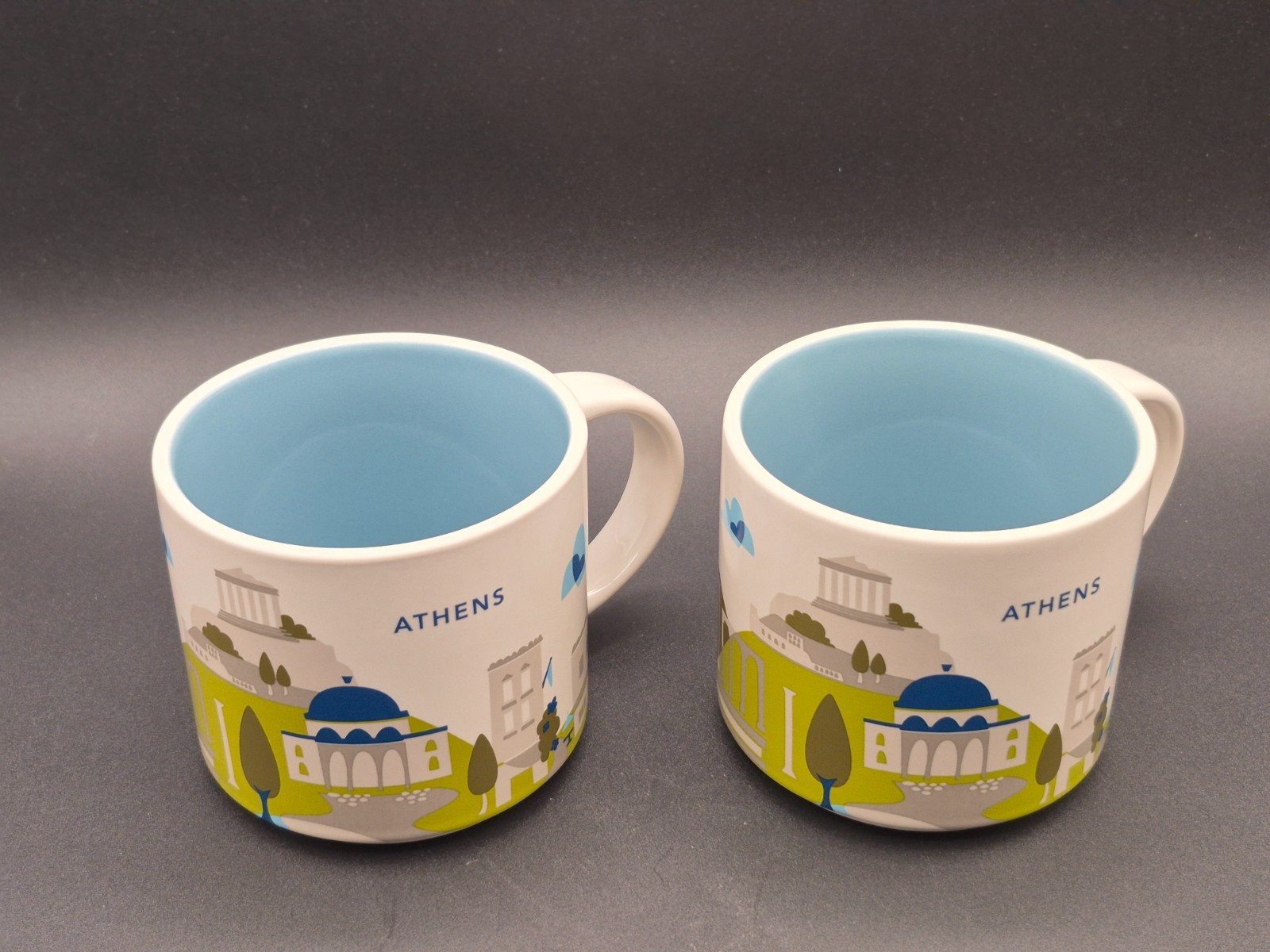 Starbucks Coffee Mugs Athens Greece ‘You Are Here’ Collection 14oz, EACH