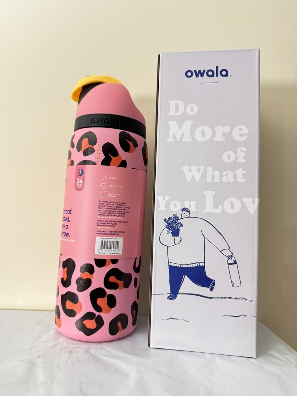 Owala FreeSip 32oz Jungle Stroll Limited Edition New Box Free Shipping