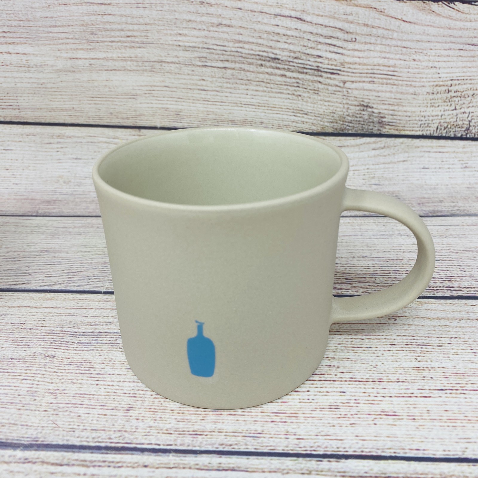 Blue Bottle Coffee Moheim Stone Mug Beige Greige Minimalist Coffee Tea Cup NEW