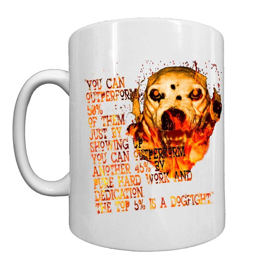 Outperform Dalmatian Firefighter Black or White 15 oz Custom Coffee Mug