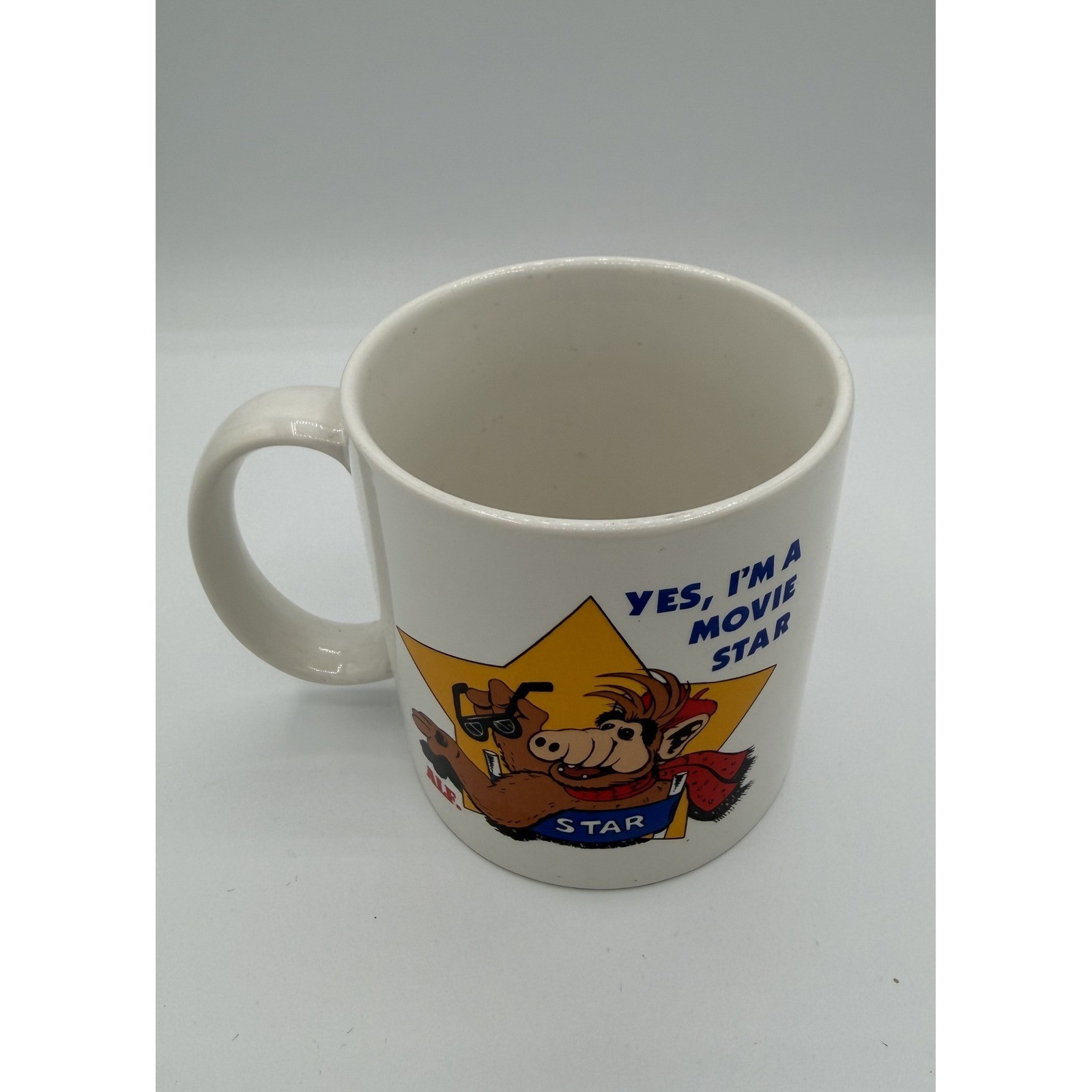 1987 ALF Star Mug Yes Im A Movie Star Alien Productions Russ Berrie Co