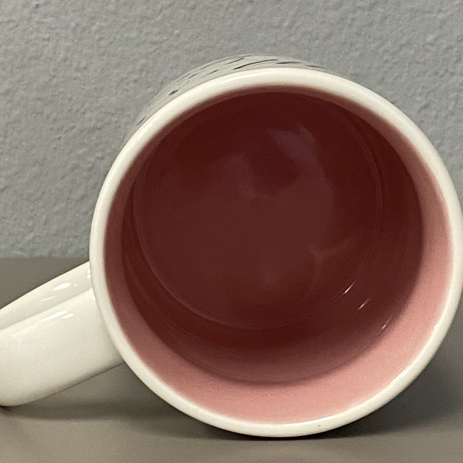 Miss to Mrs Engagement Wedding Gift White w/ PINK INTERIOR Mug Bride To Be