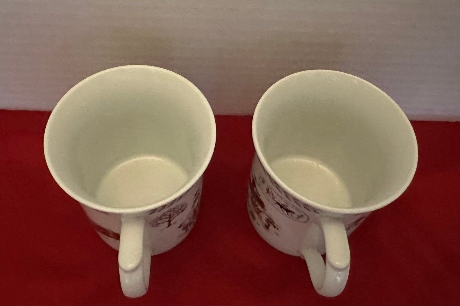 Two piece set of “What a Grandmother Is/What a Grandfather Is” Porcelain Mugs