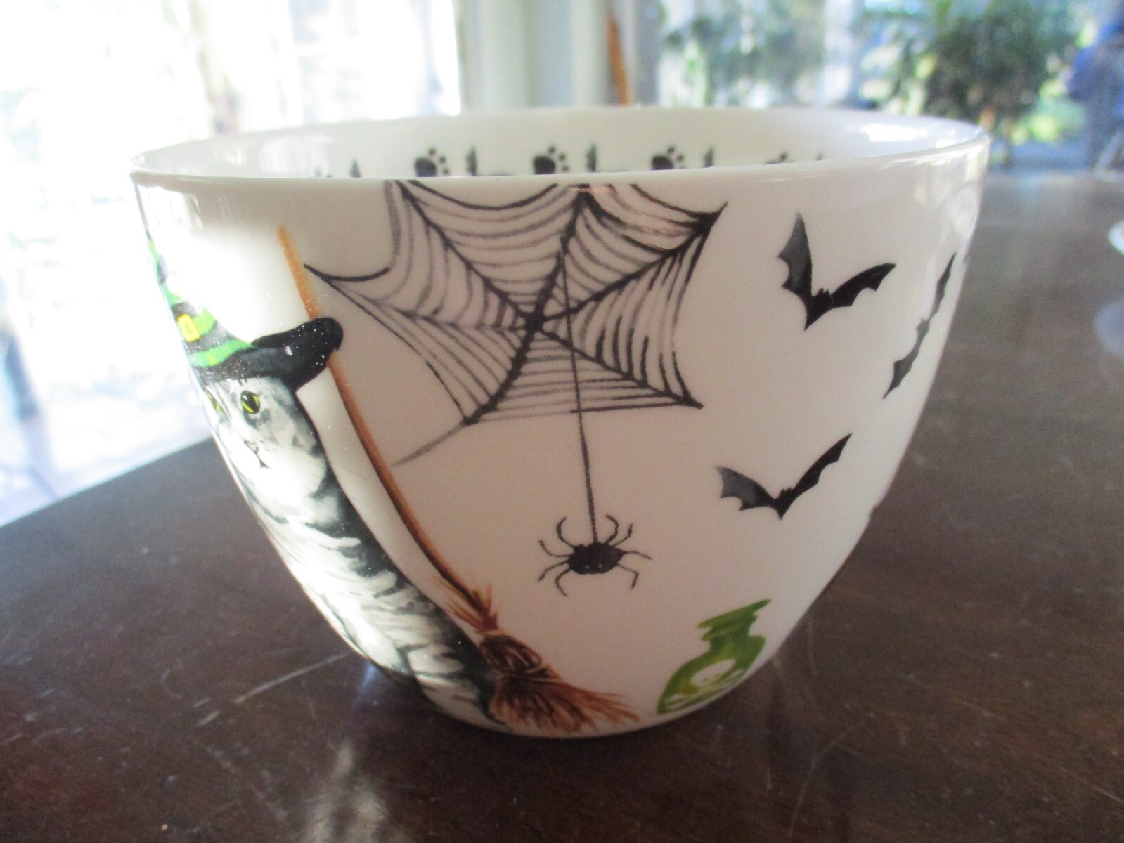 PORTOBELLO BY DESIGN BONE CHINA CREEPY CAT HALLOWEEN BONE CHINA COFFEE CUP MUG