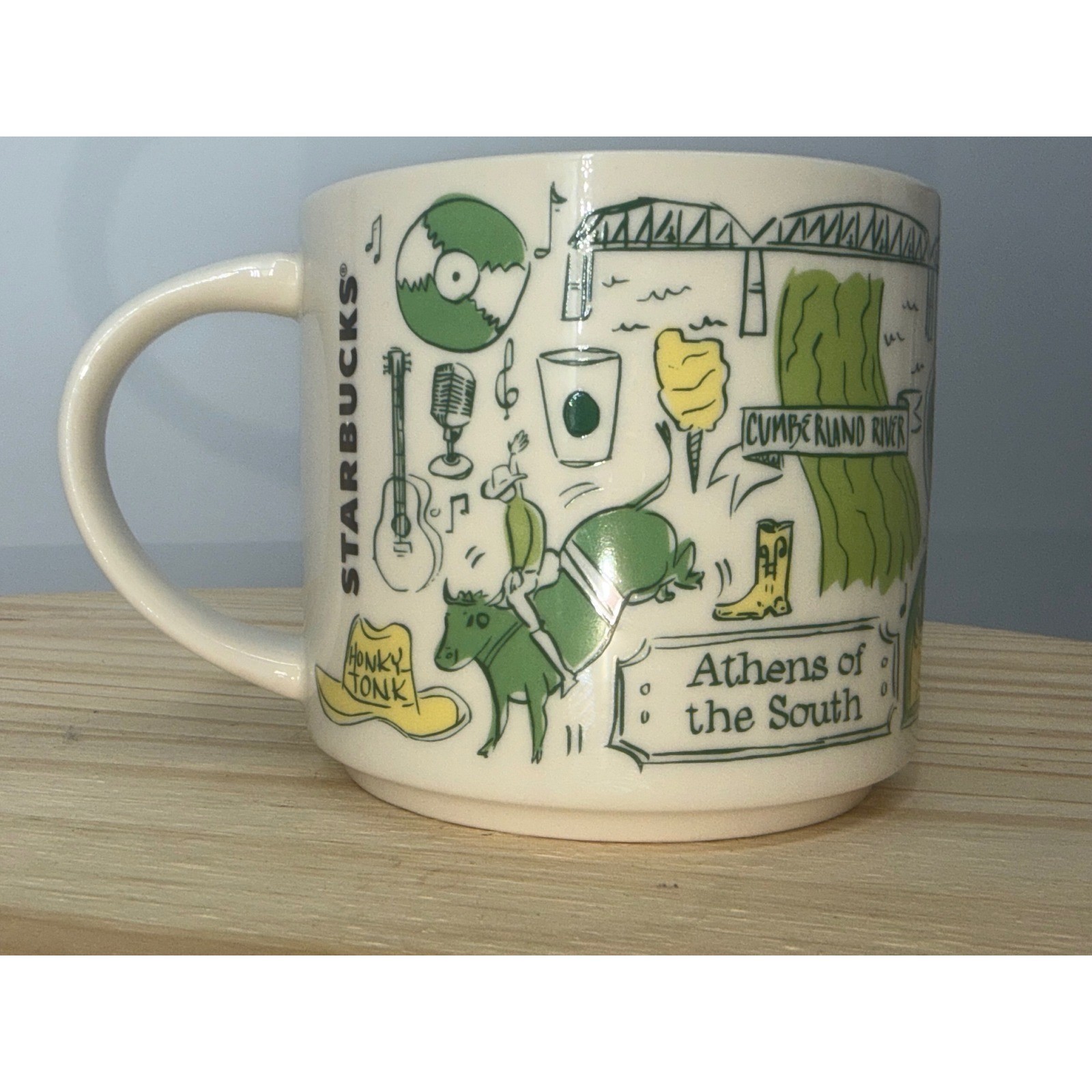 Starbucks Nashville, TN Mug Been There Series Across the Globe 14oz Coffee Cup