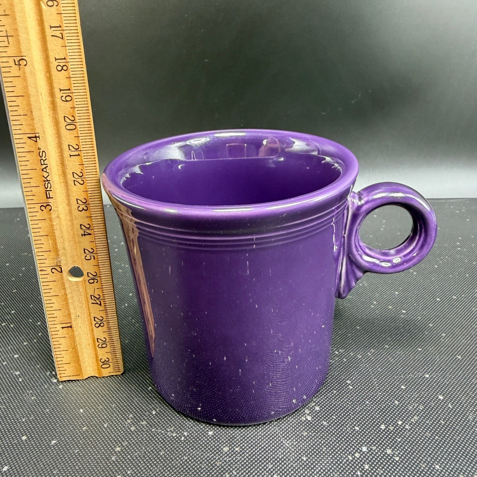 Fiesta HLC USA Plum Purple Single Coffee Mug Cup Ring Handle Ceramic 3.5in tall
