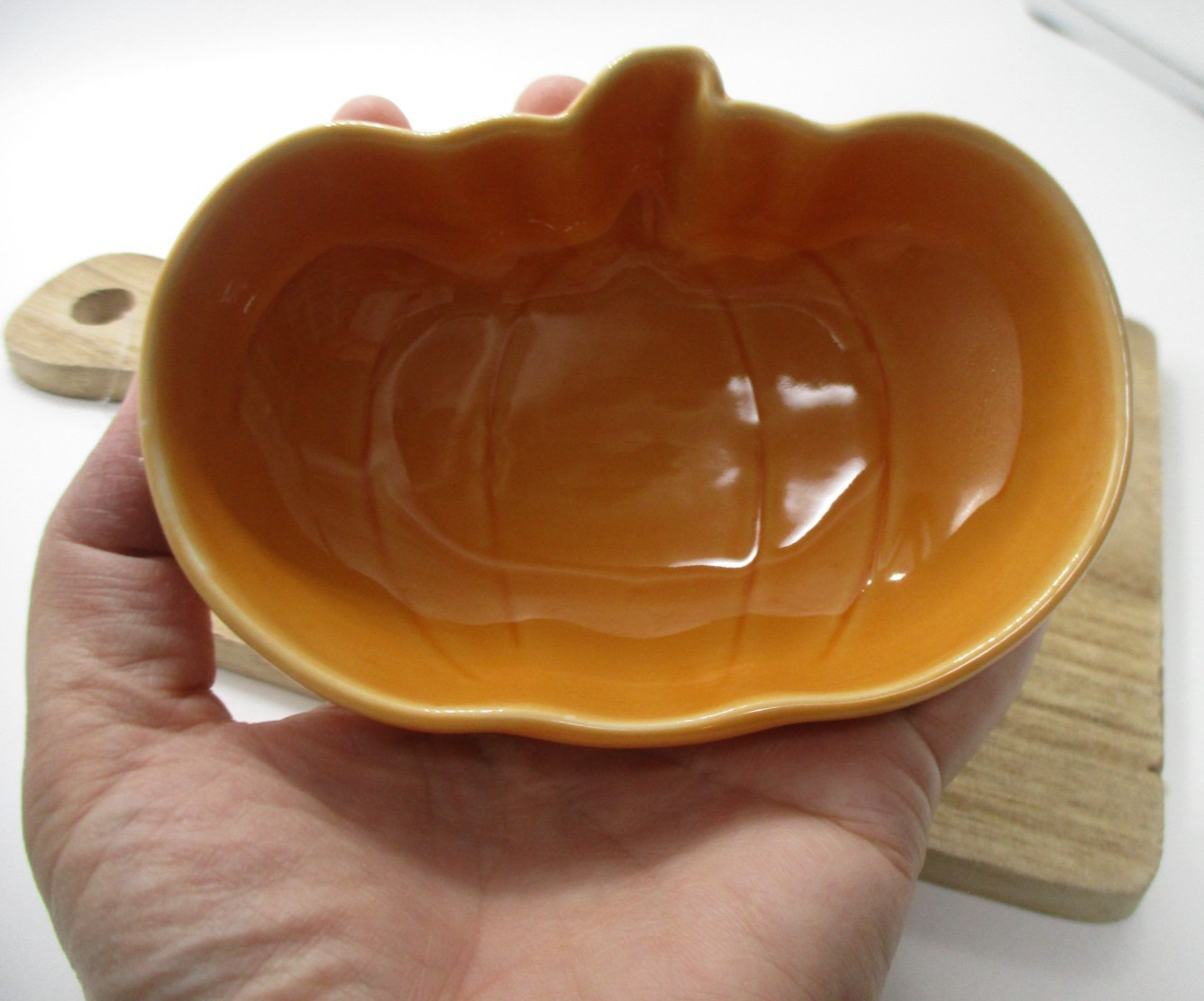 Halloween Ceramic pumpkin small bowl orange 11×H3cm natural kitchen