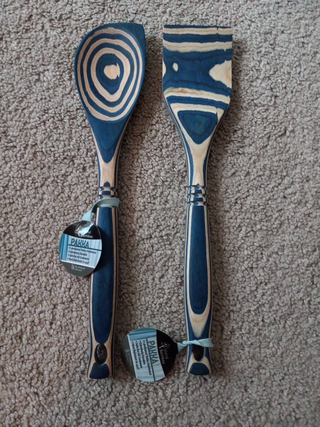 Island Bamboo Pakkawood Kitchen Utensil Set