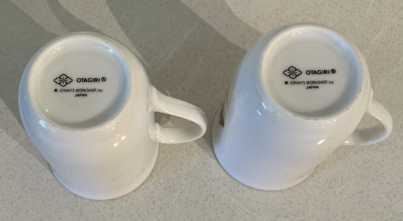 Otagiri Jonah’s Workshop Bunny Rabbit Floral Coffee / Tea Mug Lot of 2 Vintage