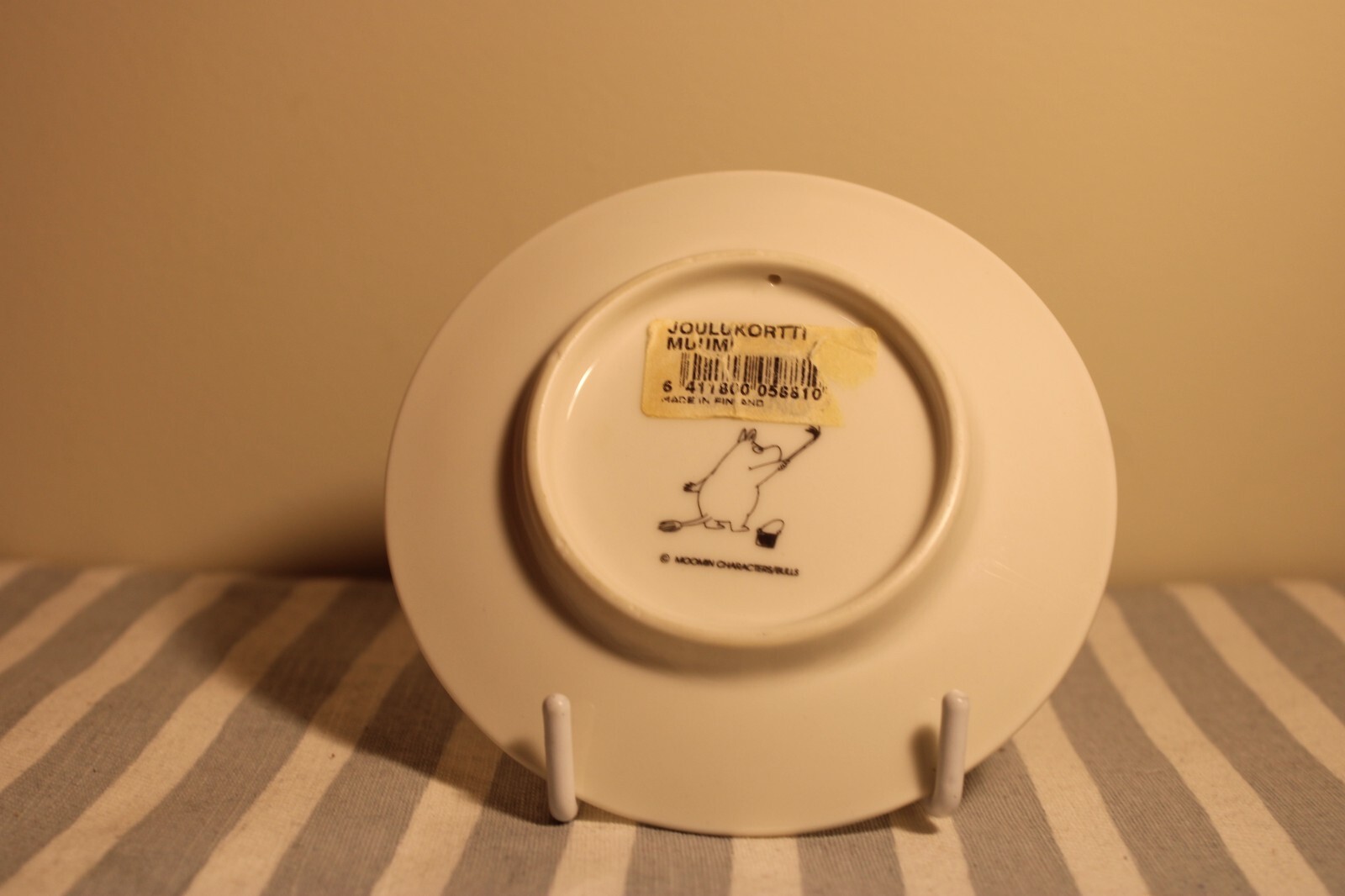 Arabia Moomin Wall Plate “Christmas Plate Small” (1992 to 1996) 12cm